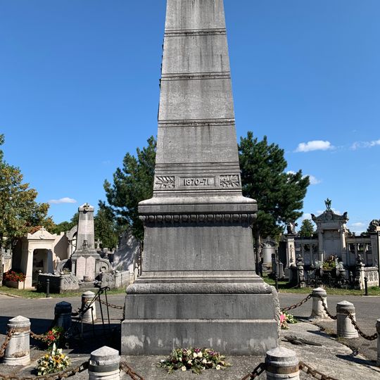 Monument aux morts de la guerre franco-allemande de 1870 du cimetière de La Guillotière