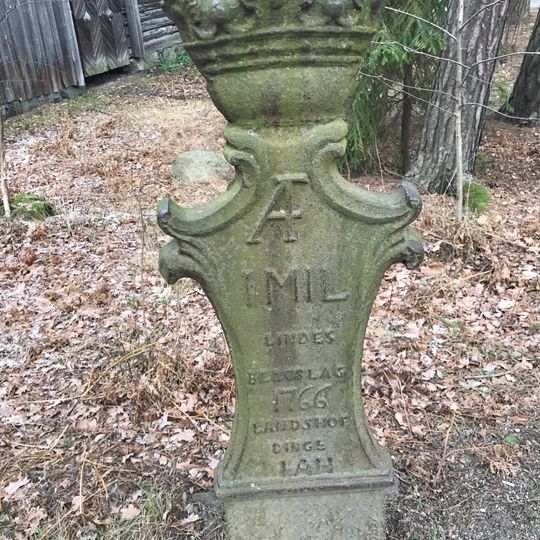 Helmilstolpe i järn från 1766, Skansen