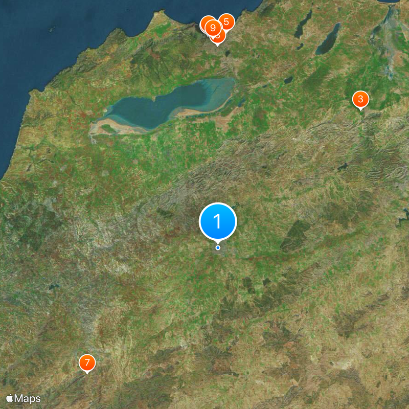 Sidi bel Abbès Karte