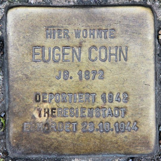 Stolperstein für Eugen Cohn
