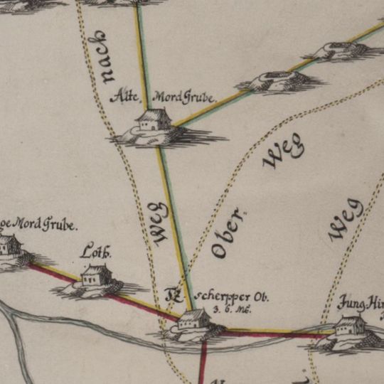 Alte Mordgrube Fundgrube, Vereinigt Feld bei Brand