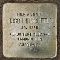Stolperstein en memoria de Hugo Hirschfeld