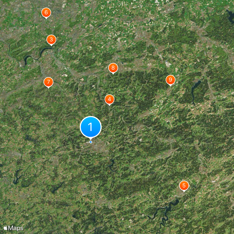 Märkischer Kreis Mapa