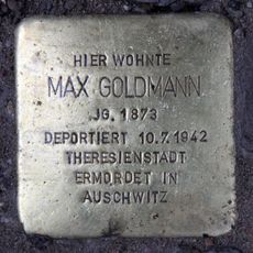 Stolperstein en memoria de Max Goldmann