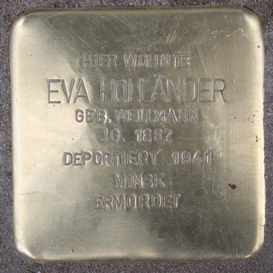Stolperstein en memoria de Eva Holländer