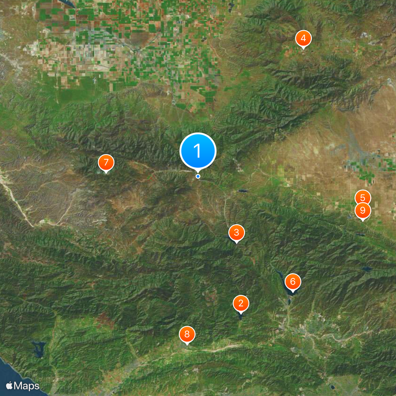 Tejon Pass Map