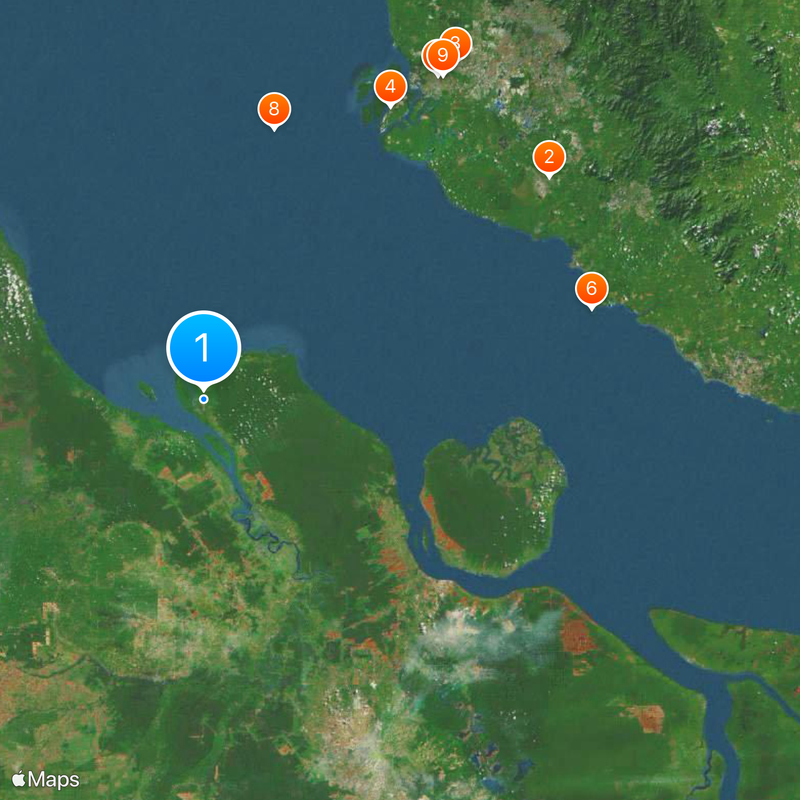 Bagansiapiapi Map