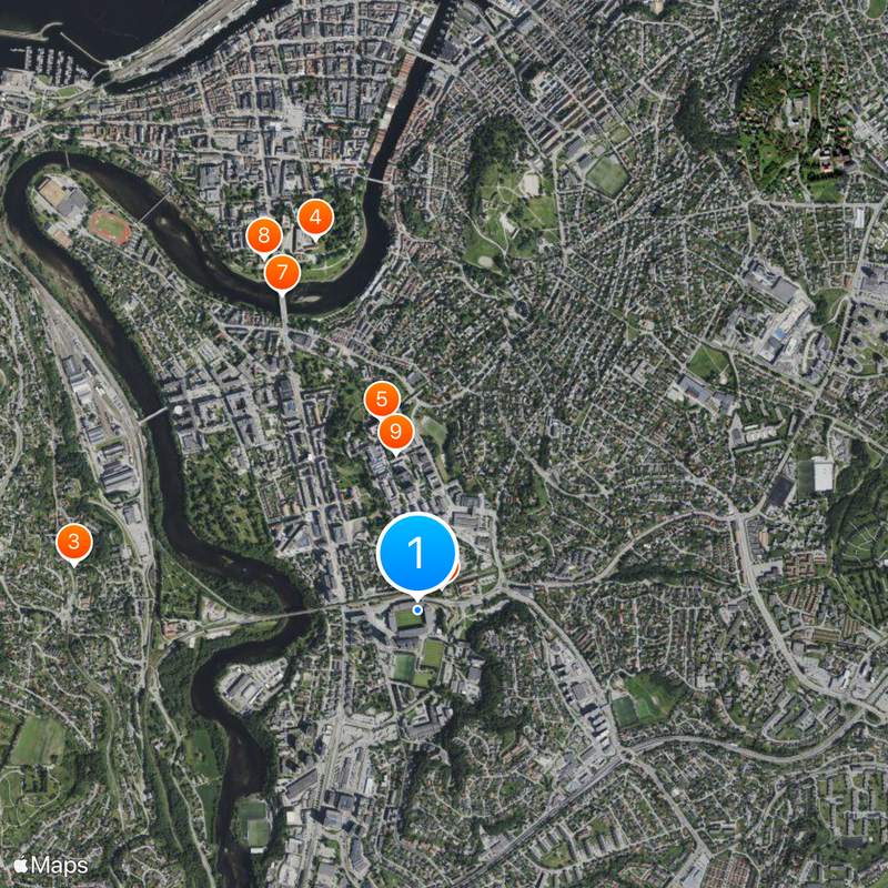 Lerkendal Stadion Map