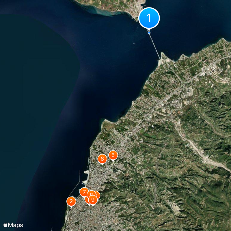 Pont Rion-Antirion Carte