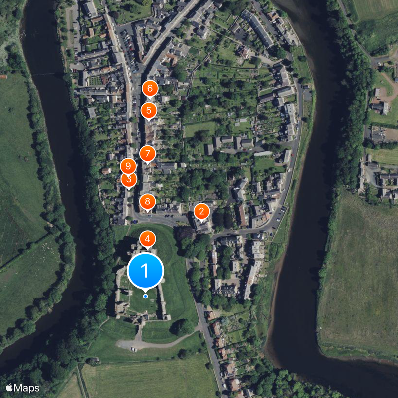 Warkworth Castle Map