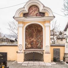 Friedhofskapelle, Beinhaus und Friedhofsmauer