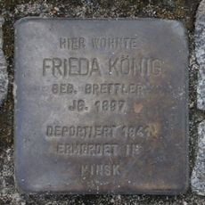 Stolperstein dedicated to Frieda König