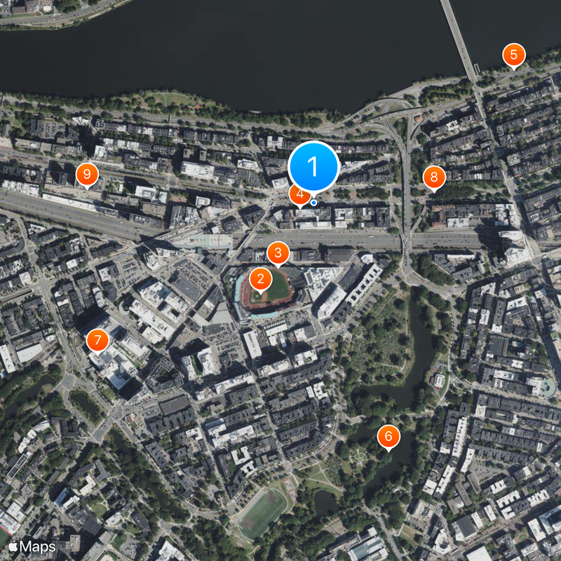 Boston Citgo sign Kaart