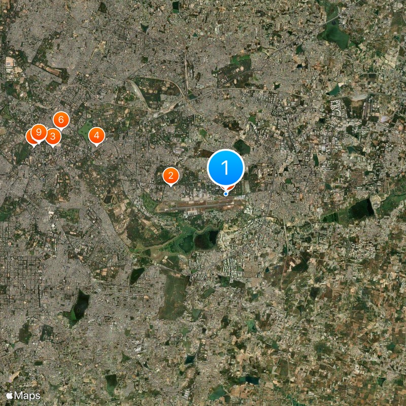 HAL Heritage Centre and Aerospace Museum Mappa