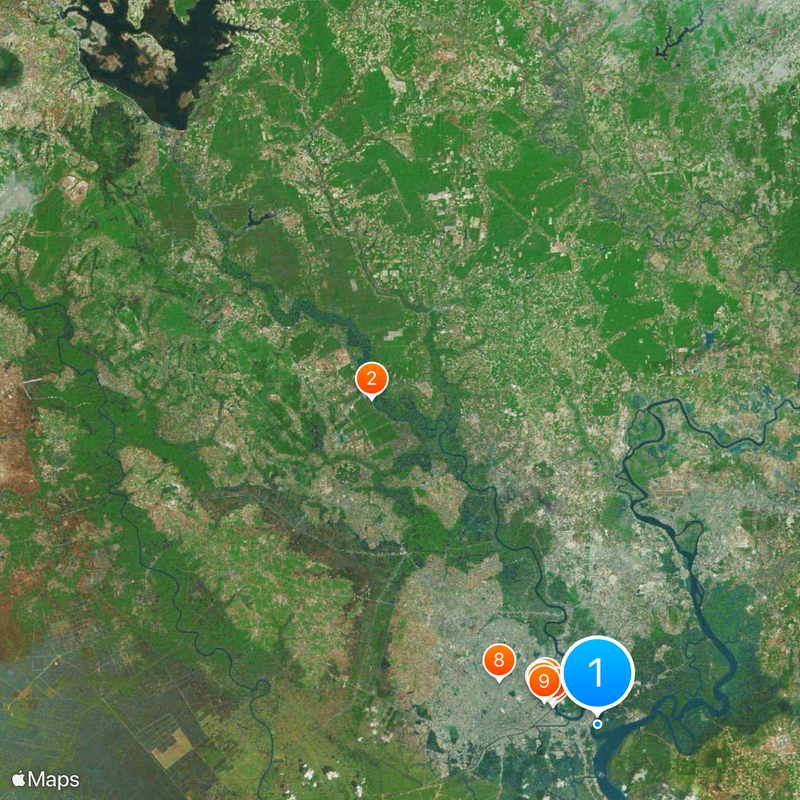 Saigon River Map