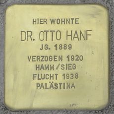 Stolperstein en memoria de Otto Hanf