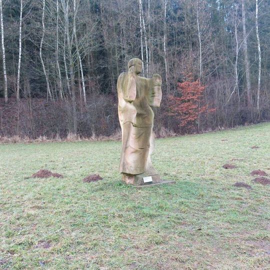 Socha Zázrak Nanebevstoupení na Křížové cestě 21. století u Žireče