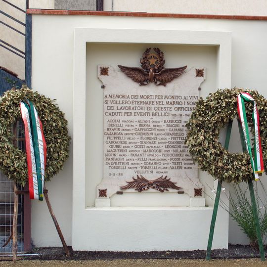Plaque to the railway workers who fell in the world wars