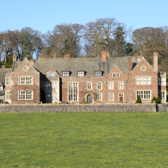Creedy Park House, formal garden features, drying-lawn wall and game larder
