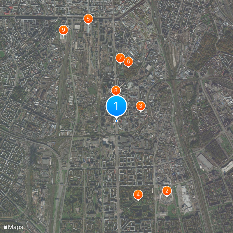 Moskiewski Prospekt Mapa