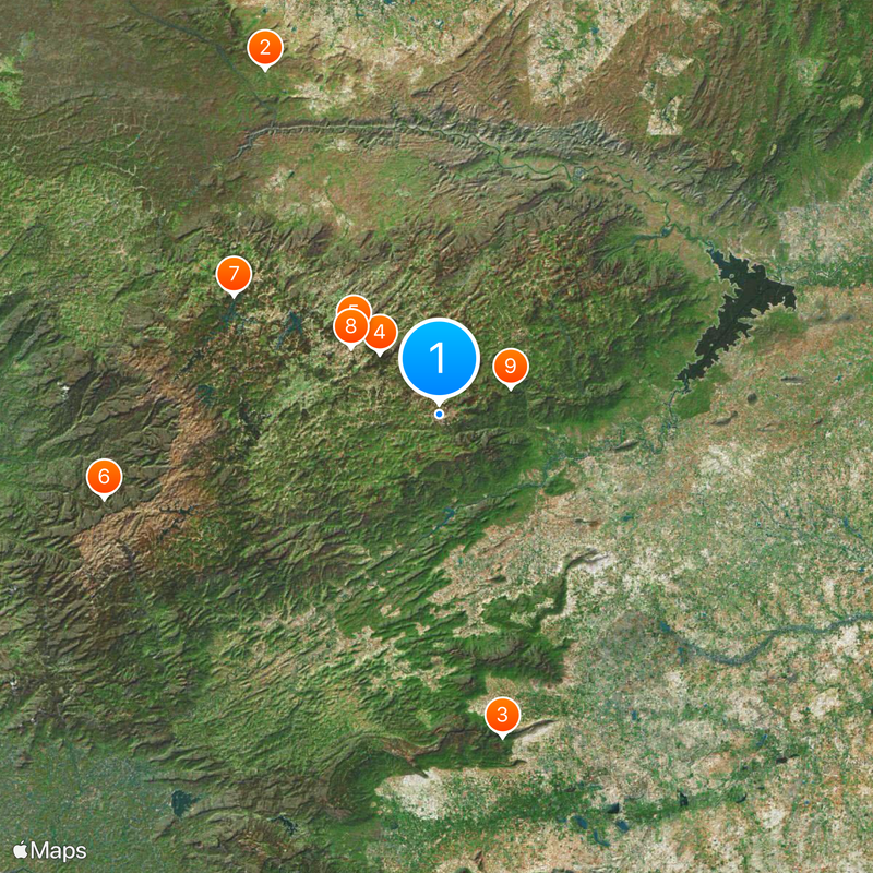 Nilgiri Mountain Railway Mapa
