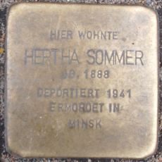 Stolperstein dedicated to Hertha Sommer