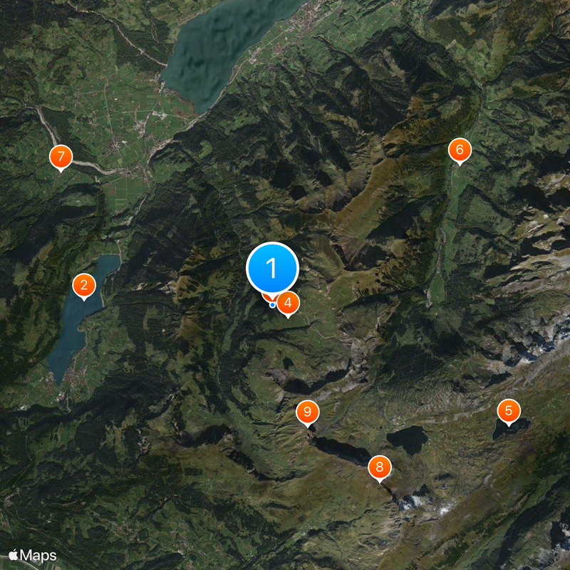 History of the Jews in Switzerland Map