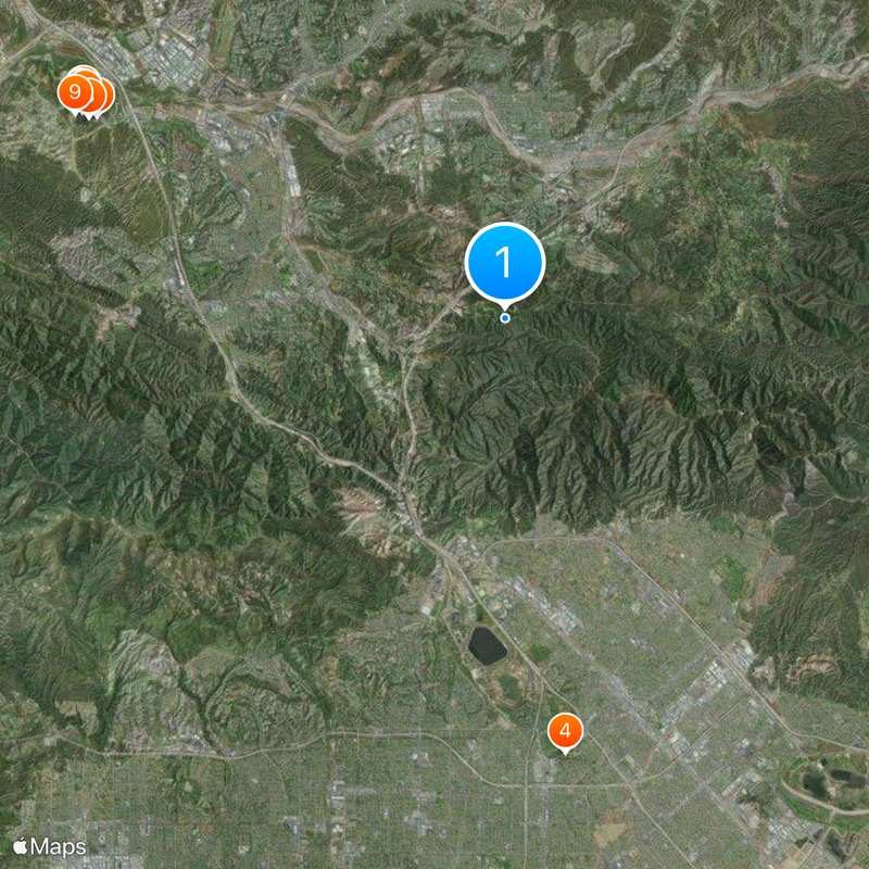 Golden Oak Ranch Mapa