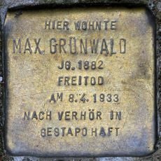 Stolperstein dedicated to Max Grünwald