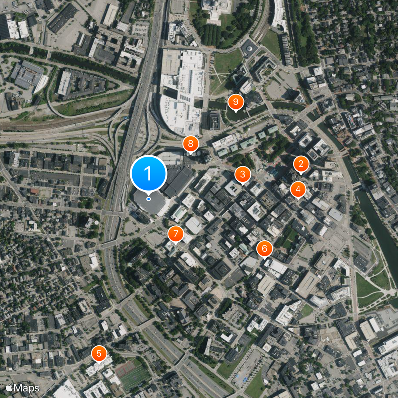Amica Mutual Pavilion Map