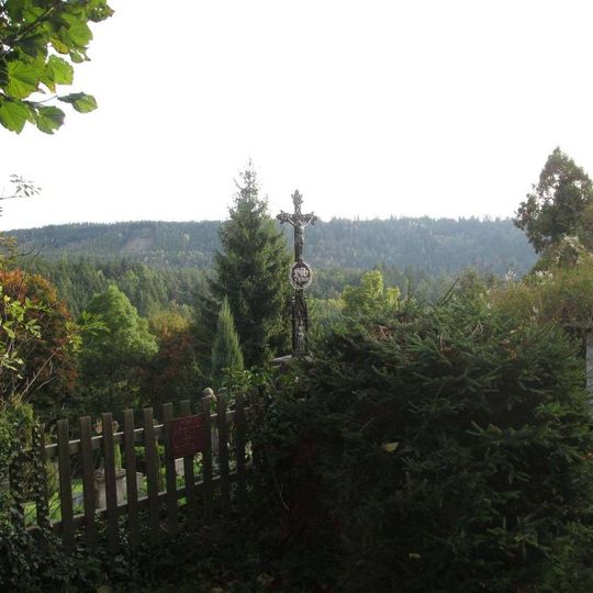 Kříž v Rabštejně nad Střelou u křižovatky