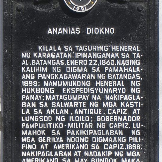 Ananias Diokno historical marker