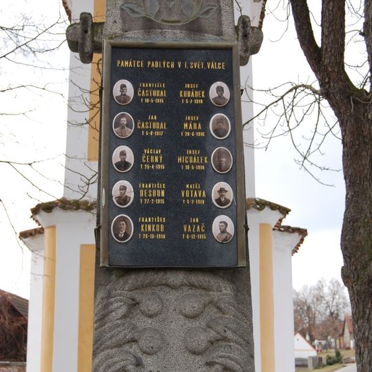 World War I memorial in Velké Nepodřice