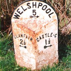 Mile marker opposite The Firs.