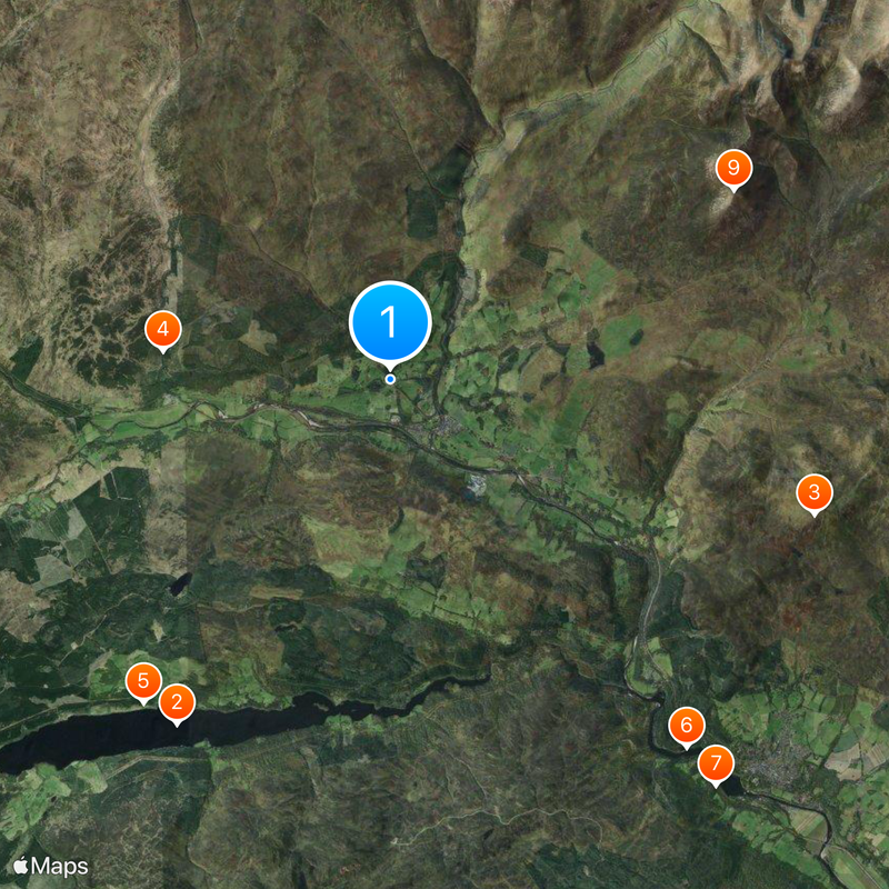 Château de Blair Carte