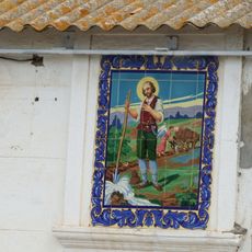 Ceramic panel of Saint Isidore at Instalaciones Agrícolas del Saler