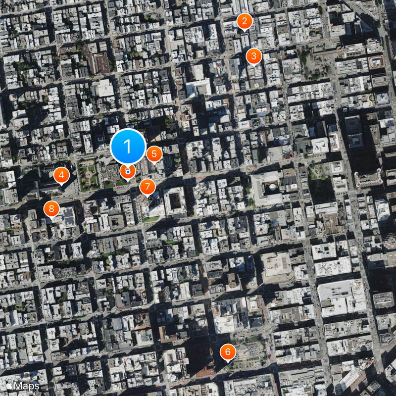 Pacific-Union Club Map