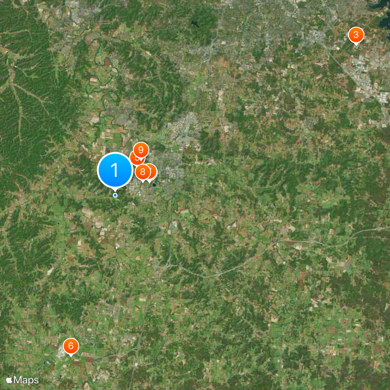 Condado de Williamson Mapa