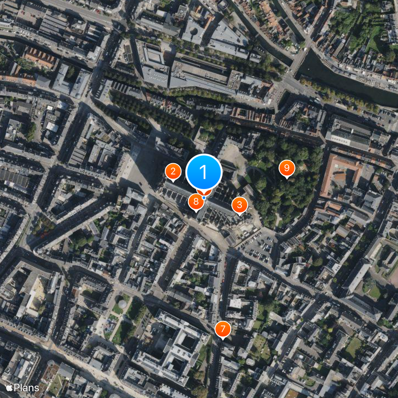 Notre-Dame van Amiens Kaart