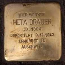 Stolperstein à la mémoire de Meta Brauer