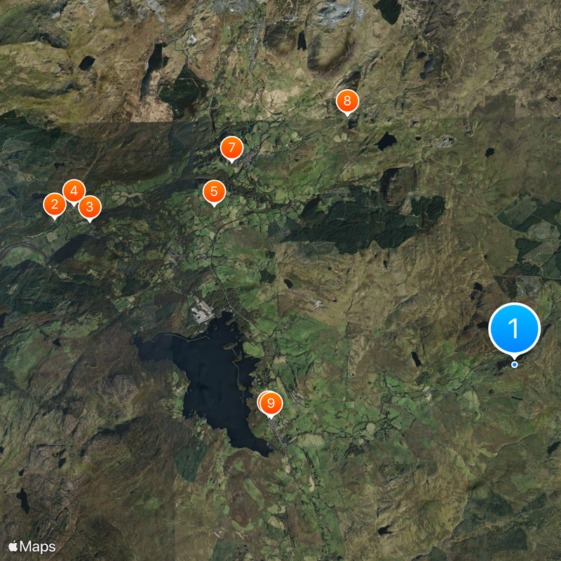 Park Narodowy Snowdonia Mapa