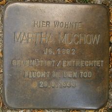 Stolperstein dedicated to Martha Muchow