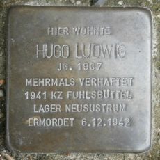Stolperstein à la mémoire de Hugo Ludwig