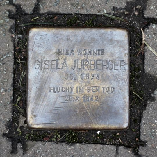 Stolperstein en memoria de Gisela Jurberger
