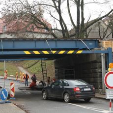 Railway bridge near Třebíč train station