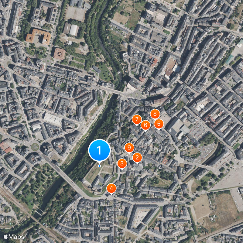 Ponferrada Castle Map