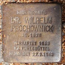 Stolperstein en memoria de Wilhelm Prochownick