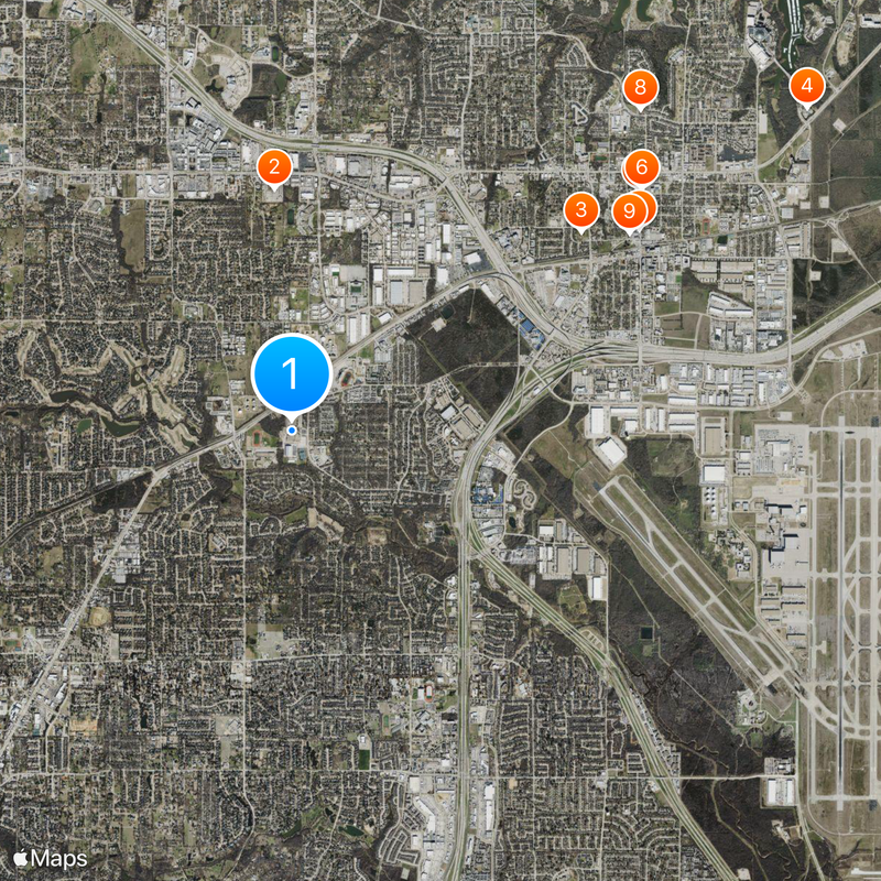 Grapevine High School Map