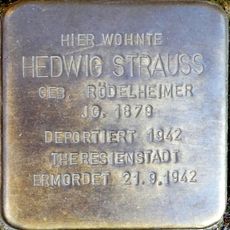 Stolperstein für Hedwig Strauss geb. Rödelheimer