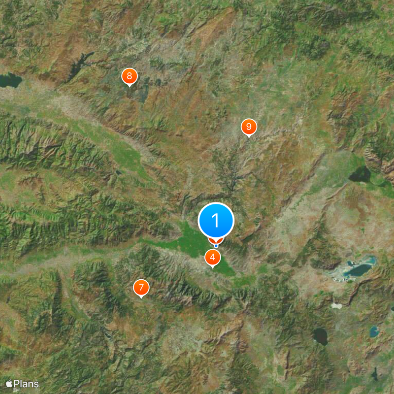 Travertines of Pamukkale Mapa